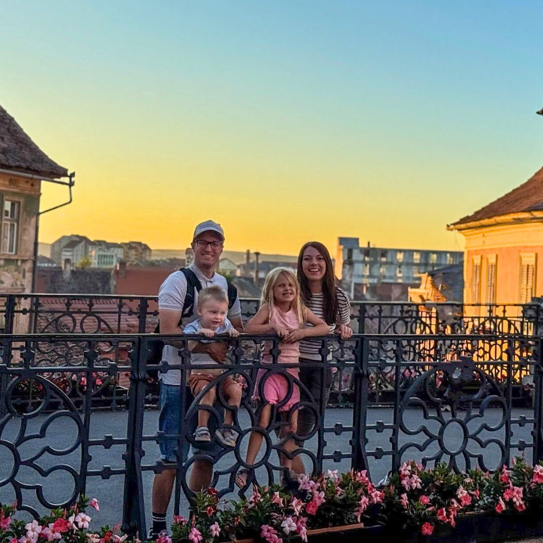 Marlor family on bridge